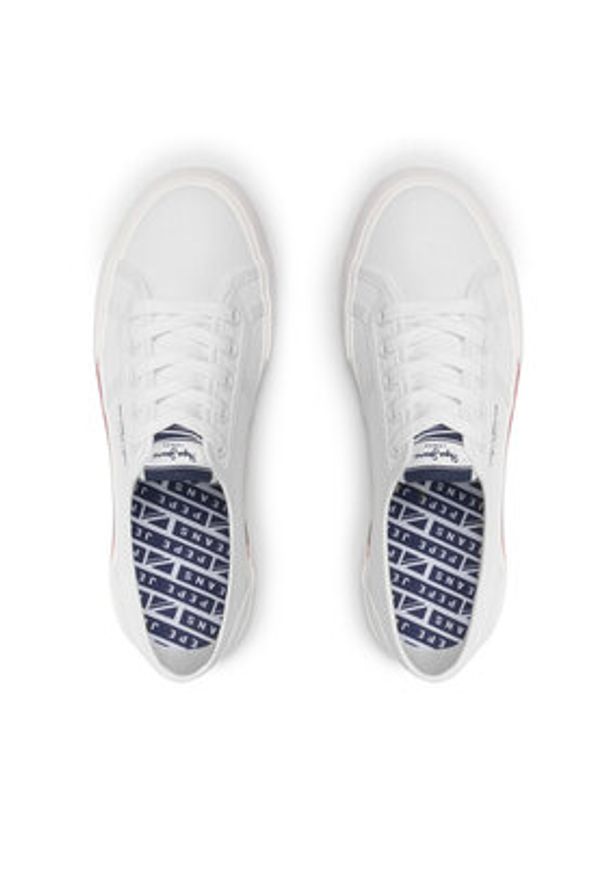 Pepe Jeans Tenisówki Brady W Basic PLS31287 Biały. Kolor: biały. Materiał: materiał