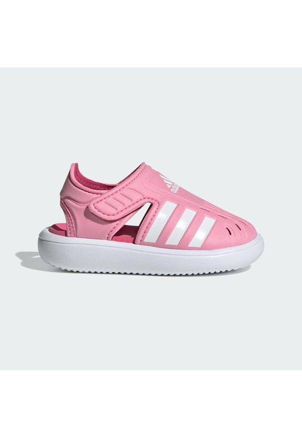 Adidas - Closed-Toe Summer Water Sandals. Kolor: biały, wielokolorowy, różowy. Styl: sportowy