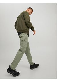 Jack & Jones - Jack&Jones Spodnie materiałowe Ollie 12224001 Zielony Regular Fit. Kolor: zielony. Materiał: bawełna #8
