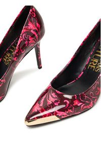 Versace Jeans Couture Szpilki 79VA3S50 ZS366 Bordowy. Kolor: czerwony. Materiał: skóra. Obcas: na szpilce