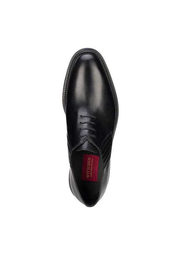 Czarne buty wizytowe Wittchen klasyczne, z aplikacjami
