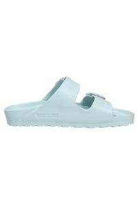 Klapki damskie Birkenstock Arizona Eva. Zapięcie: klamry. Kolor: zielony. Materiał: syntetyk, materiał