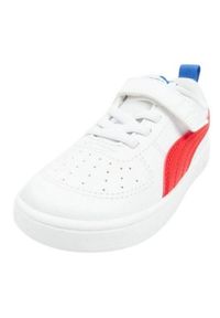 Puma - Dziecięce/Trenery Rickie. Kolor: czerwony, biały, wielokolorowy. Sport: turystyka piesza