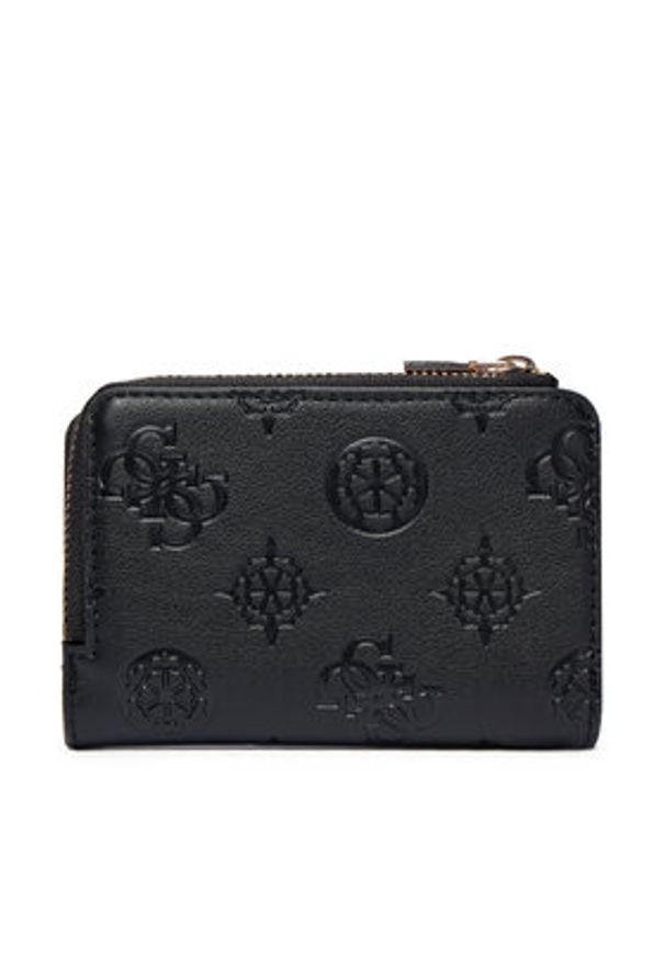 Guess Mały Portfel Damski Laurel II Slg SWPD74 59156 Czarny. Kolor: czarny. Materiał: skóra
