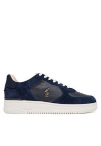 Polo Ralph Lauren Sneakersy 809973705002 Granatowy. Kolor: niebieski. Materiał: skóra, zamsz #1