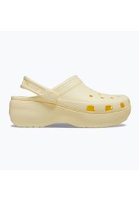 Klapki damskie Crocs Classic Platform Clog. Kolor: żółty. Obcas: na platformie