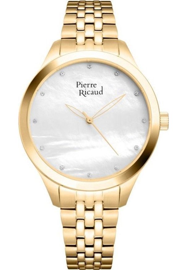 Zegarek Pierre Ricaud Zegarek damski Pierre Ricaud P22063.114FQ CYRKONIE złoty. Kolor: złoty