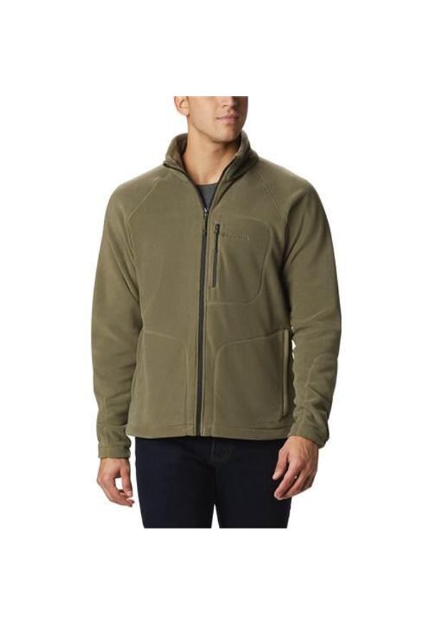 columbia - Bluza sportowa męska Columbia AM3039397. Kolor: zielony. Materiał: polar. Sport: turystyka piesza