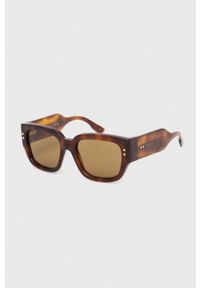 Gucci okulary przeciwsłoneczne męskie kolor brązowy. Kolor: brązowy #5