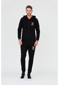 MOSCHINO Czarna męska bluza z kapturem, Rozmiar M. Typ kołnierza: kaptur. Kolor: czarny #2