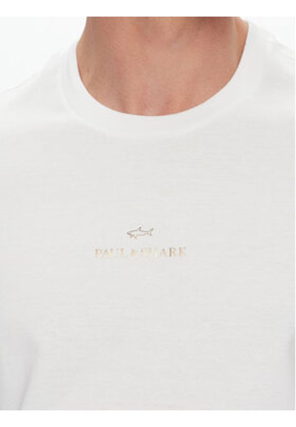 PAUL & SHARK - Paul&Shark T-Shirt C0P1240 Biały Regular Fit. Kolor: biały. Materiał: bawełna