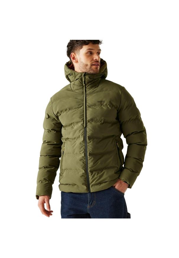 Regatta - Męska Wodoodporna Kurtka Termiczna Altoro. Kolor: zielony. Materiał: puch. Sport: turystyka piesza