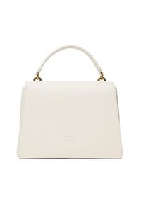 Pinko Torebka Love One Top Handle Classic Light PE 23 PLTT 100066 A0F1 Biały. Kolor: biały. Materiał: skórzane