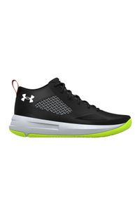 Buty koszykarskie męskie Under Armour Lockdown 5. Zapięcie: sznurówki. Kolor: biały, czarny, wielokolorowy. Materiał: materiał. Szerokość cholewki: normalna #1