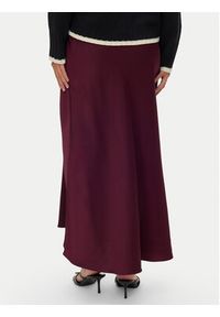 Vero Moda Spódnica midi Elena 10337459 Fioletowy Regular Fit. Kolor: fioletowy. Materiał: syntetyk