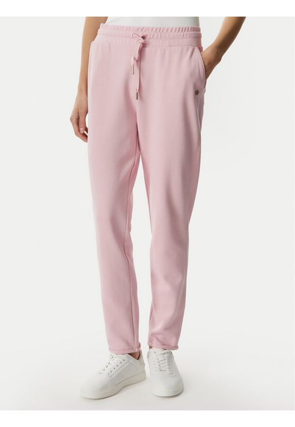 JOOP! Spodnie dresowe Jw232Je244 30036522 Różowy jasny Slim Fit. Kolor: różowy. Materiał: bawełna