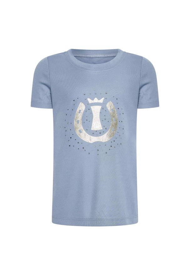 IMPERIAL RIDING - Koszulka techniczna dla dzieci Imperial Riding Hally. Kolor: szary, niebieski, wielokolorowy