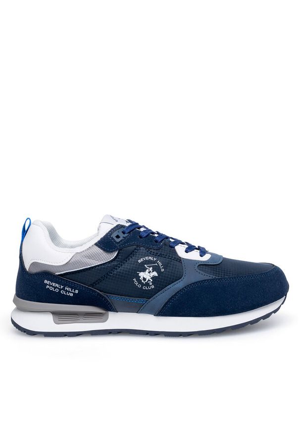 Sneakersy Beverly Hills Polo Club. Kolor: niebieski