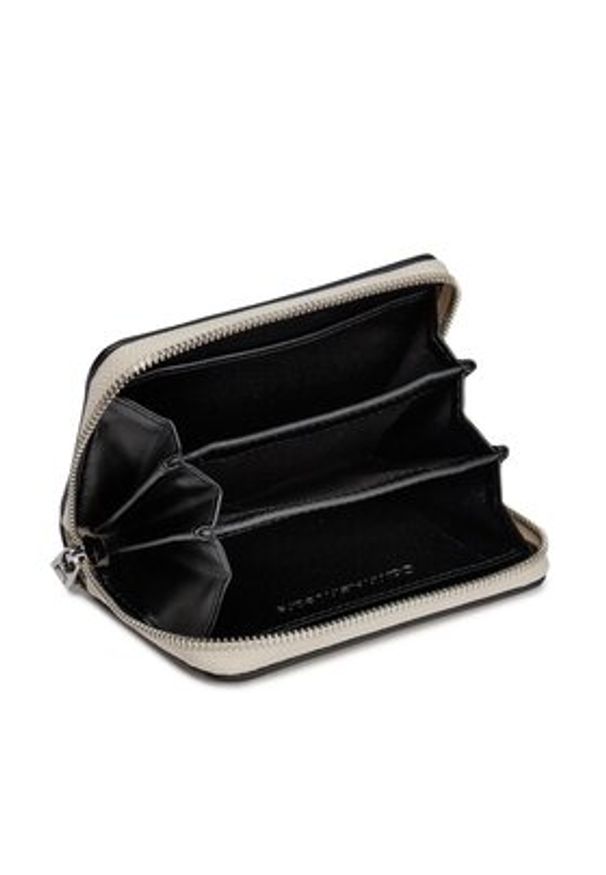 Calvin Klein Mały Portfel Damski Minimal Monogram Med Za K60K611500 Beżowy. Kolor: beżowy. Materiał: materiał