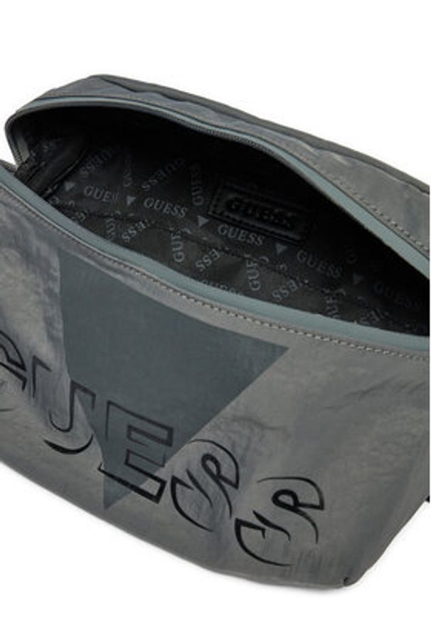 Guess Saszetka nerka HMVEGL P5162 Szary. Kolor: szary. Materiał: materiał