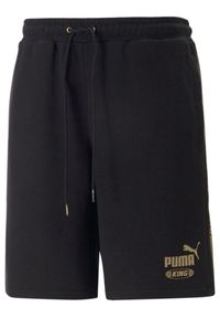 Czarne Szorty Puma King dla Mężczyzn - Komfort i Styl. Kolor: czarny. Materiał: materiał. Sport: fitness