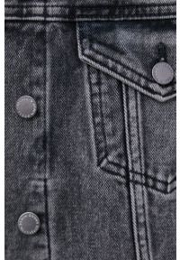 Superdry kurtka jeansowa damska kolor szary przejściowa. Okazja: na co dzień. Kolor: szary. Materiał: jeans. Styl: casual #5
