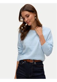 Vero Moda Sweter Doffy 10201022 Błękitny Regular Fit. Kolor: niebieski. Materiał: syntetyk #4