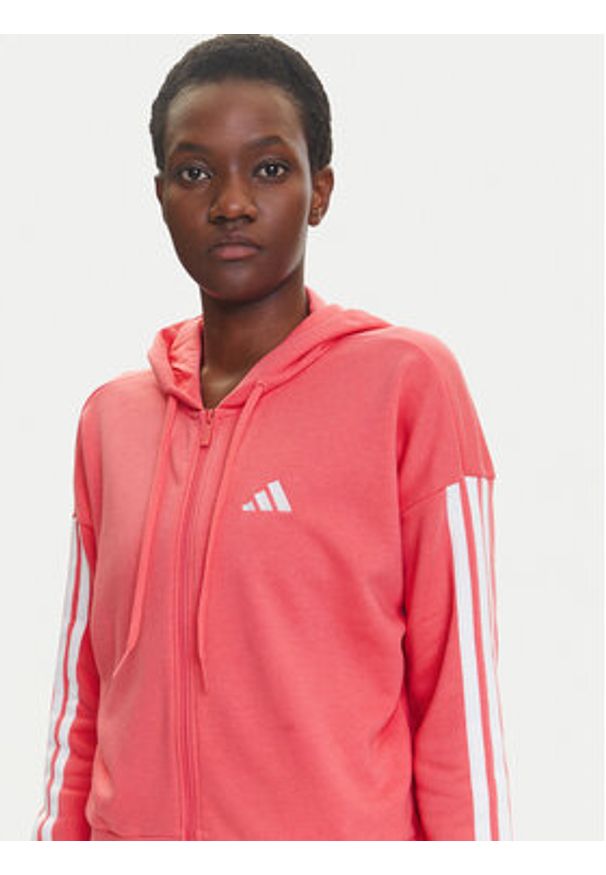 Adidas - adidas Bluza Essentials 3-Stripes KE4388 Różowy Regular Fit. Kolor: różowy. Materiał: bawełna