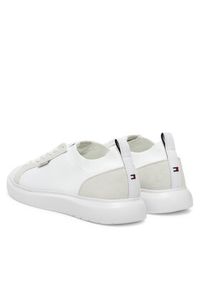 TOMMY HILFIGER - Tommy Hilfiger Sneakersy Light Cupsole Knit Seasonal FM0FM05403 Biały. Kolor: biały. Materiał: materiał