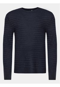 Brave Soul Sweter MK-273BRIGHAMB Granatowy Regular Fit. Kolor: niebieski. Materiał: wełna #1