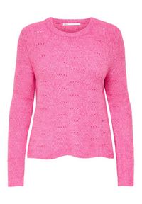only - ONLY Sweter 15234745 Różowy Regular Fit. Kolor: różowy. Materiał: syntetyk #4