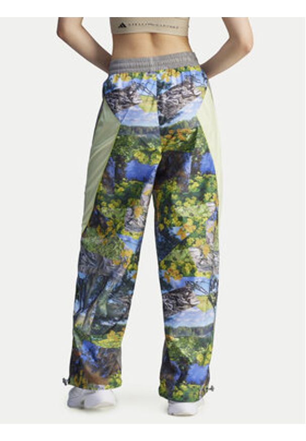 Adidas by Stella McCartney - adidas by Stella McCartney Spodnie dresowe Earth Collage JG5794 Szary Loose Fit. Kolor: szary. Materiał: syntetyk