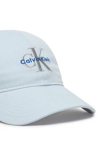 Calvin Klein Czapka z daszkiem Monologo Embroidery Baseball Hat LV04K5026G Błękitny. Kolor: niebieski. Materiał: bawełna #2