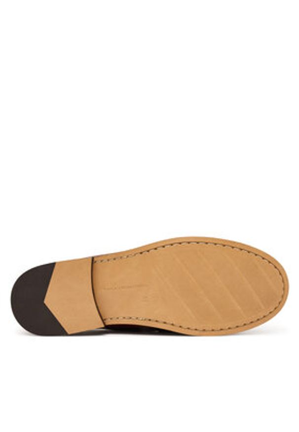 TOMMY HILFIGER - Tommy Hilfiger Mokasyny Hilfiger Penny Loafer Smooth Lth FW0FW09249 Brązowy. Kolor: brązowy. Materiał: skóra