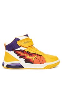 Sneakersy Geox. Kolor: żółty