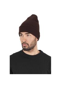 FLEXFIT - Czapka Ciężkiej Grubości Długa. Kolor: brązowy