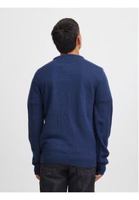 Blend Sweter 20716086 Granatowy Regular Fit. Kolor: niebieski. Materiał: syntetyk