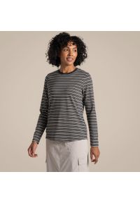 CRAGHOPPERS - Longsleeve damski Craghoppers NosiLife Akona LS Top. Kolor: szary. Długość rękawa: długi rękaw. Sport: turystyka piesza #1
