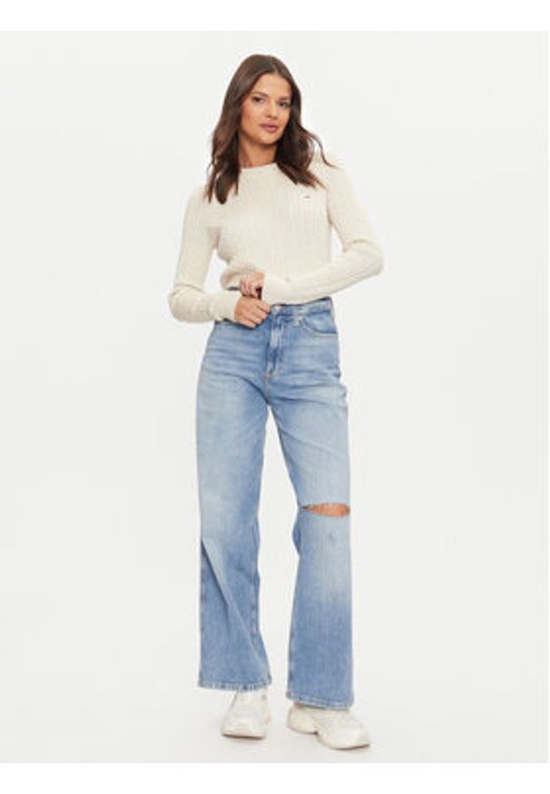 Tommy Jeans Jeansy Claire DW0DW19608 Niebieski Wide Leg. Kolor: niebieski