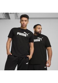 Puma - Męska koszulka Essentials z logo No. 1 PUMA Black. Kolor: czarny. Materiał: guma. Wzór: nadruk. Sport: fitness