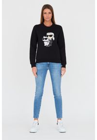 Karl Lagerfeld - KARL LAGERFELD Czarna damska bluza Ikonik 2.0, Rozmiar M. Kolor: czarny #3