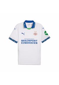 Puma - Trzecia koszulka PSV Eindhoven 2024/25. Kolor: niebieski, biały, wielokolorowy. Wzór: paski. Sport: piłka nożna #1