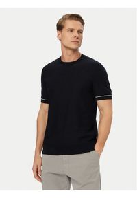 BOSS T-Shirt H-Nalon 50560482 Granatowy Regular Fit. Kolor: niebieski. Materiał: bawełna #1