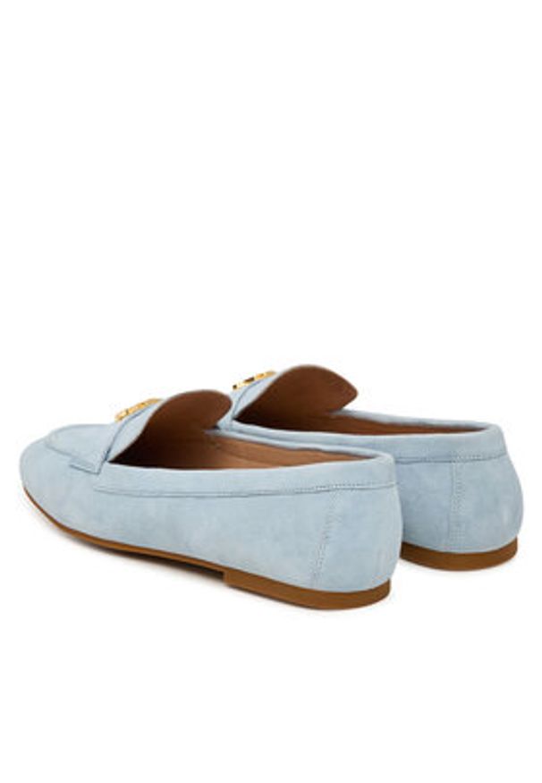 Lauren Ralph Lauren - LAUREN RALPH LAUREN Lordsy 802946809016 Niebieski jasny. Kolor: niebieski. Materiał: zamsz, skóra