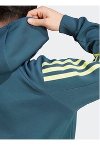 Adidas - adidas Bluza Future Icons 3-Stripes Full-Zip Hoodie IJ8878 Turkusowy Regular Fit. Kolor: turkusowy. Materiał: bawełna #3