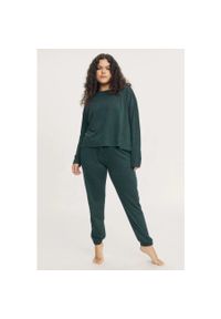 GIRLFRIEND COLLECTIVE - Damskie spodnie dresowe Girlfriend Collective Reset. Kolor: zielony. Materiał: dresówka. Długość: długie. Sport: bieganie #1