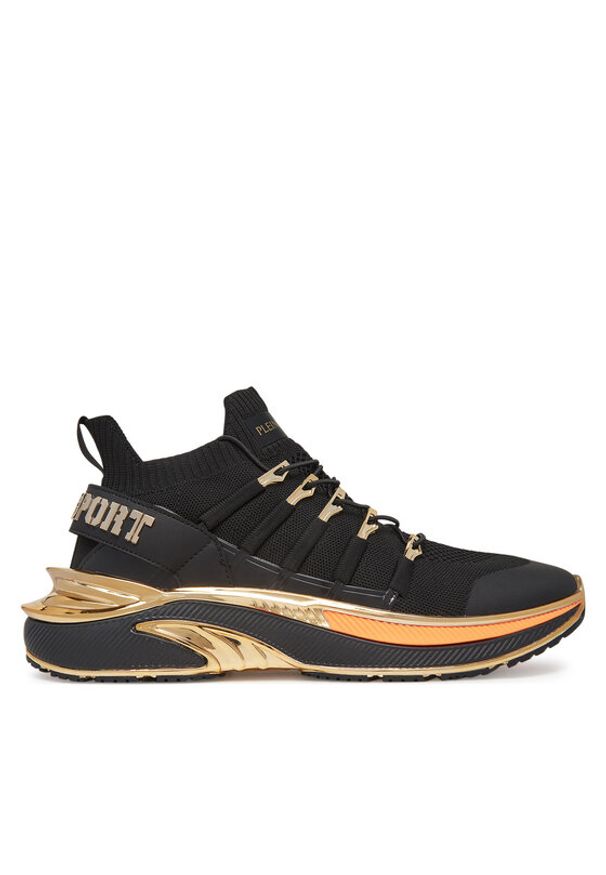 Plein Sport Sneakersy Runner Chrome Surfer PADS USC0579 STE003N Czarny. Kolor: czarny. Materiał: materiał