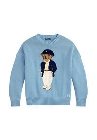 Polo Ralph Lauren Sweter 211B17743001 Niebieski Regular Fit. Typ kołnierza: polo. Kolor: niebieski. Materiał: bawełna #2