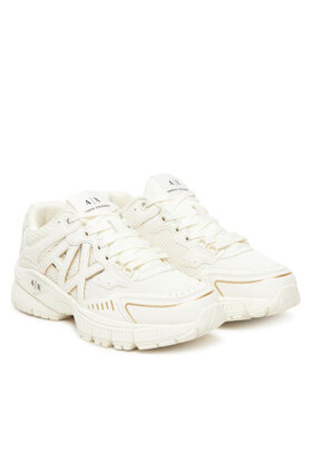 Armani Exchange Sneakersy XW002153 AF19535 MZ128 Écru. Materiał: materiał