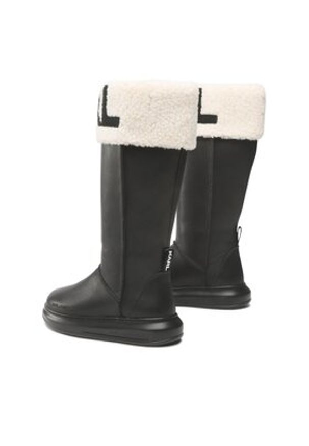 Karl Lagerfeld - KARL LAGERFELD Kozaki KL44580 Czarny. Kolor: czarny. Materiał: skóra